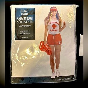NEW WITH TAGS!! Women’s Beach Babe lifeguard costume